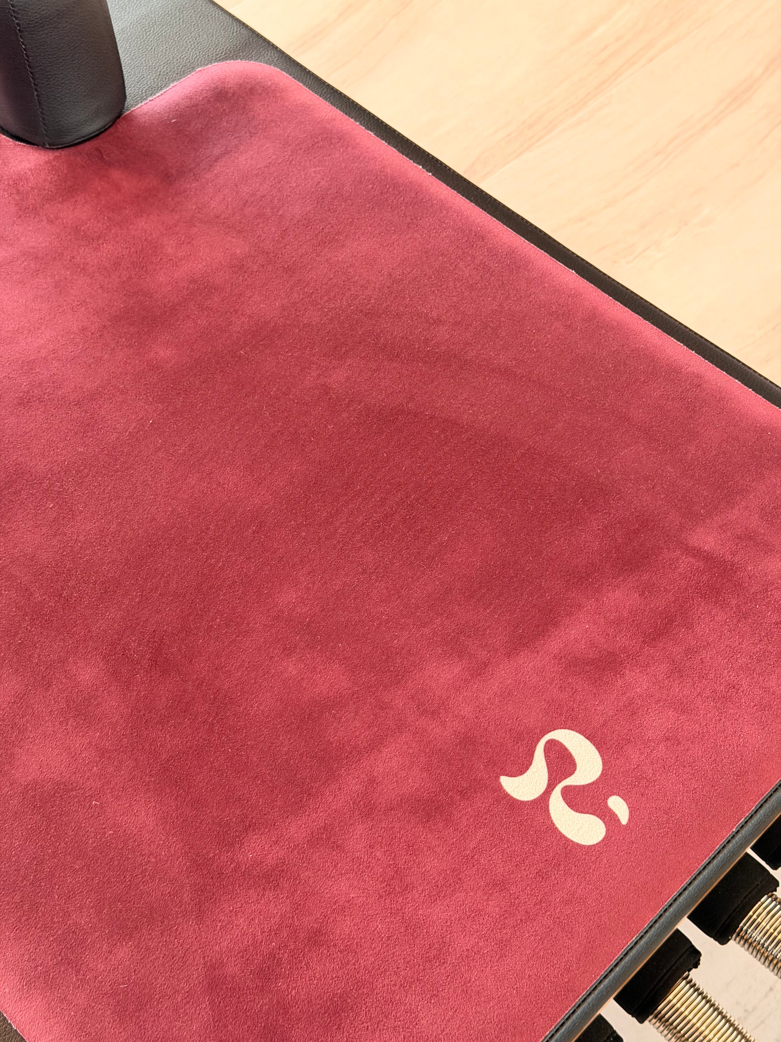 Microfiber Suede Reformer Mat – Imperfect BURGUNDY (50% off)