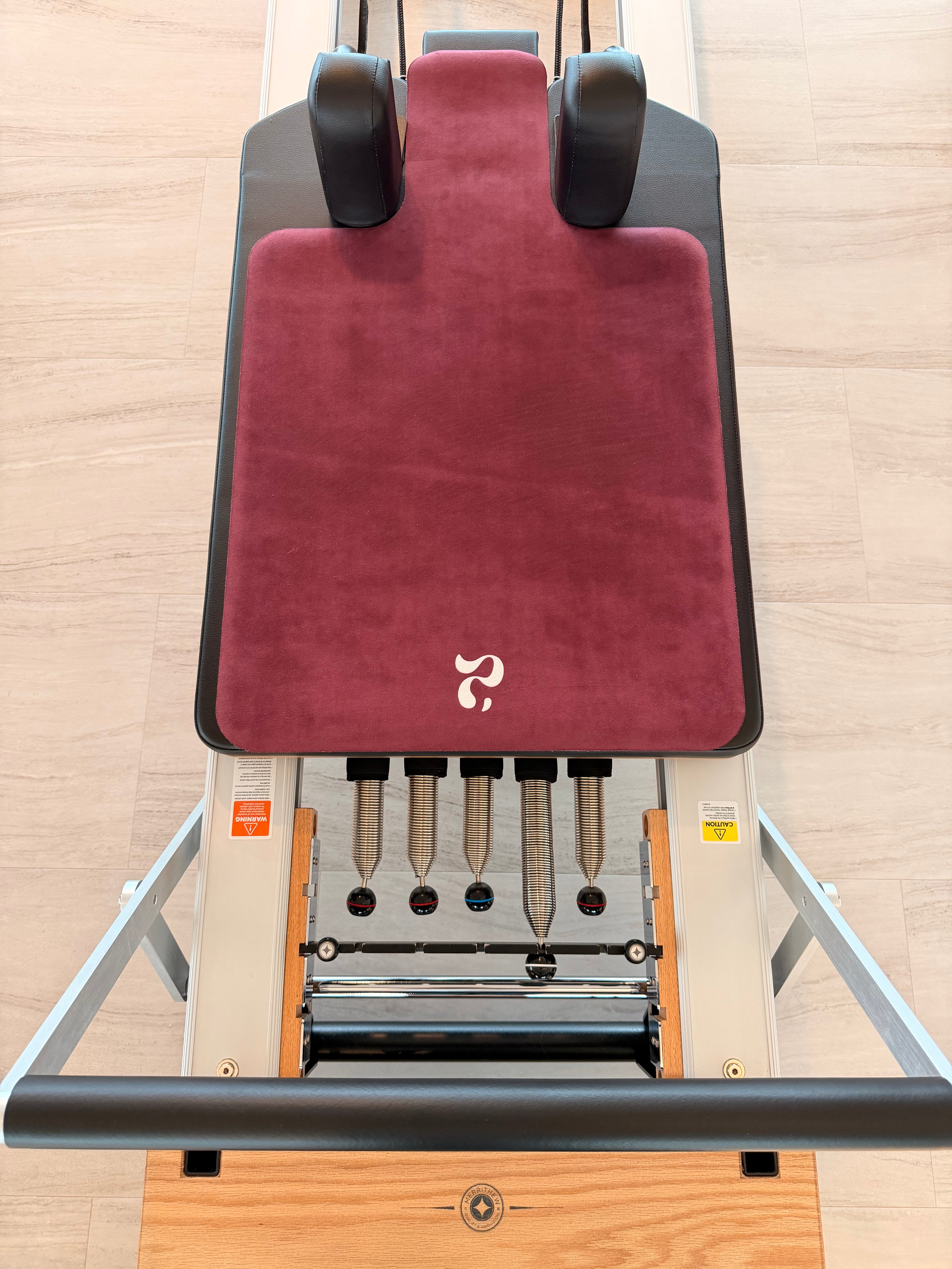 Microfiber Suede Reformer Mat – Imperfect BURGUNDY (50% off)