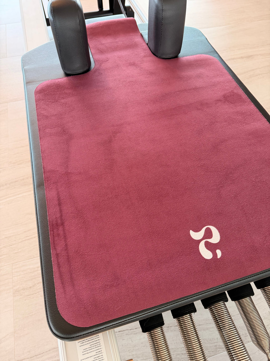 Microfiber Suede Reformer Mat – Imperfect BURGUNDY (50% off)