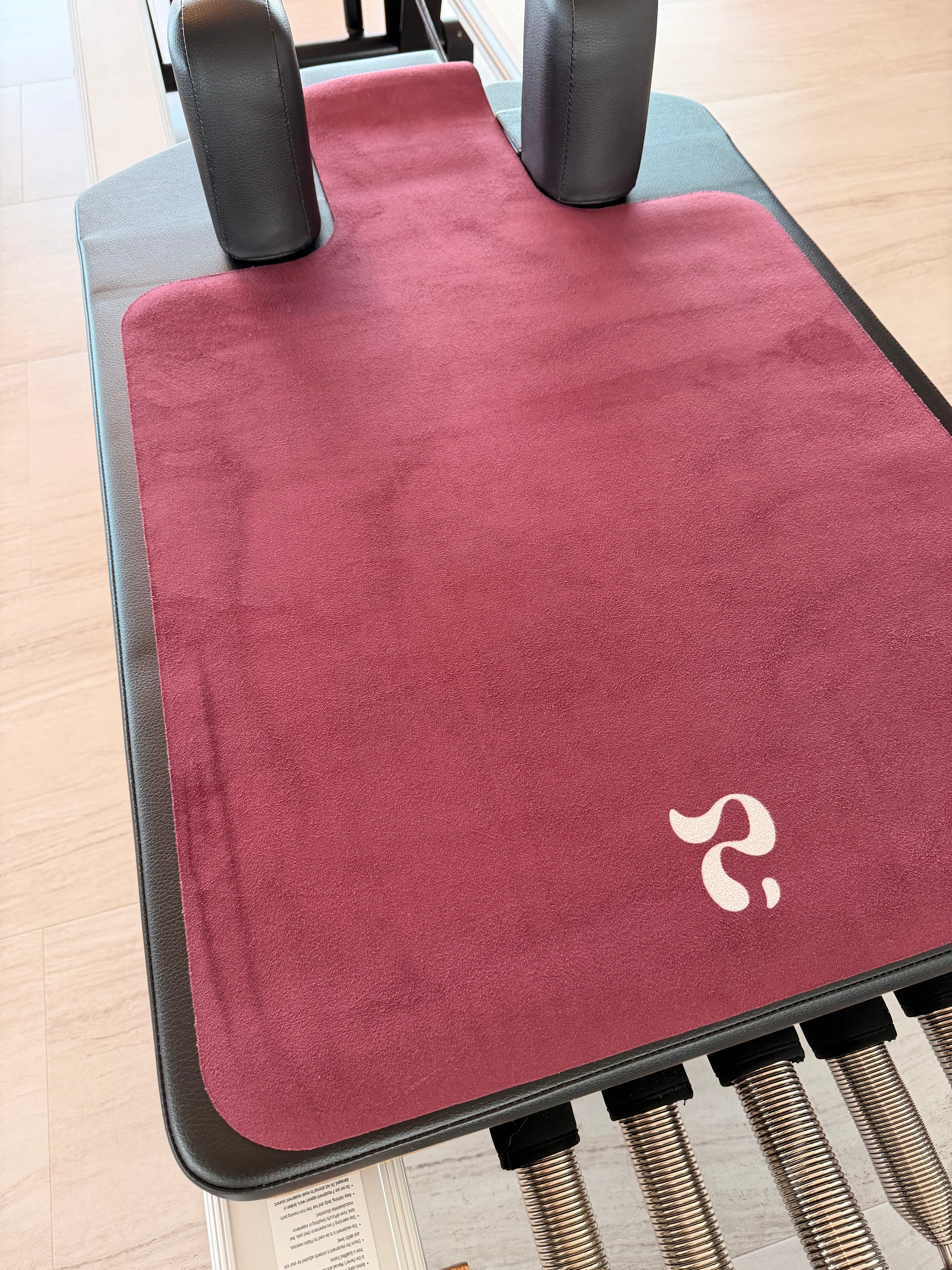 Microfiber Suede Reformer Mat – Imperfect BURGUNDY (50% off)