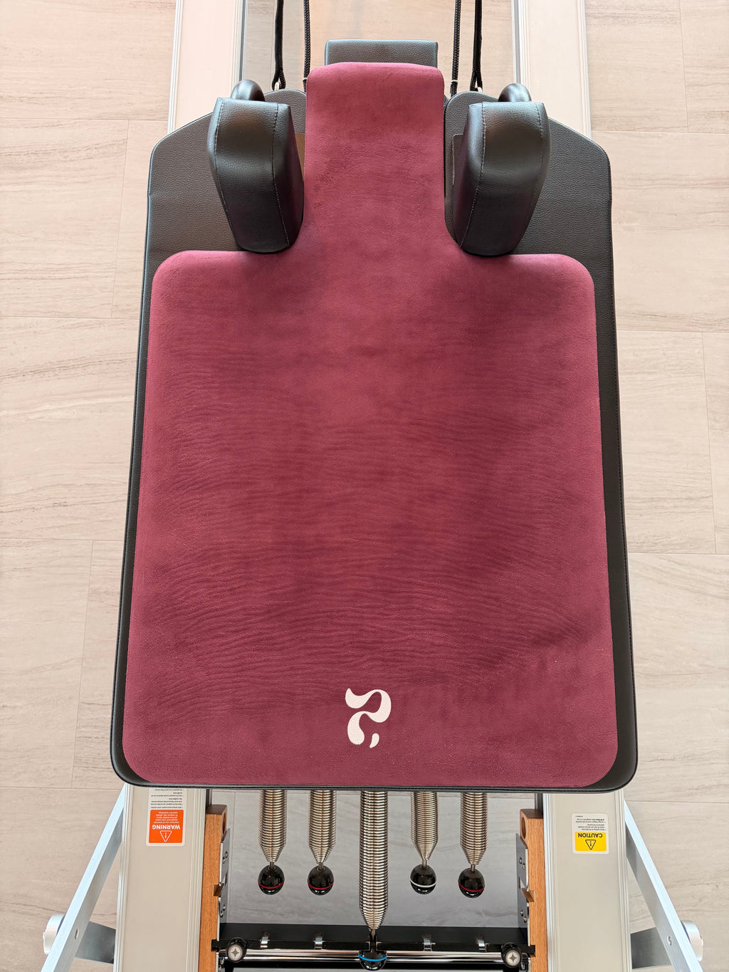 Microfiber Suede Reformer Mat – Imperfect BURGUNDY (50% off)